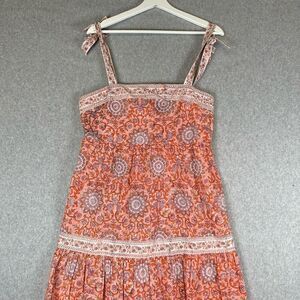 Jude Connally Women’s Size Medium Rosie Midi Dress Multicolor Strappy Fit Flare